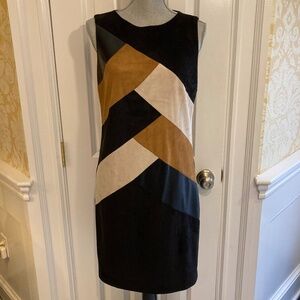 Chico's Pieced Suede Sleeveless Dress